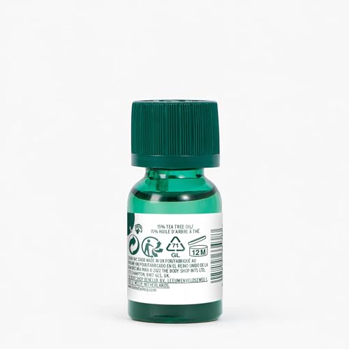 The Body Shop Tea Tree Oil: aplicación de dos gotas para control diario de imperfecciones.