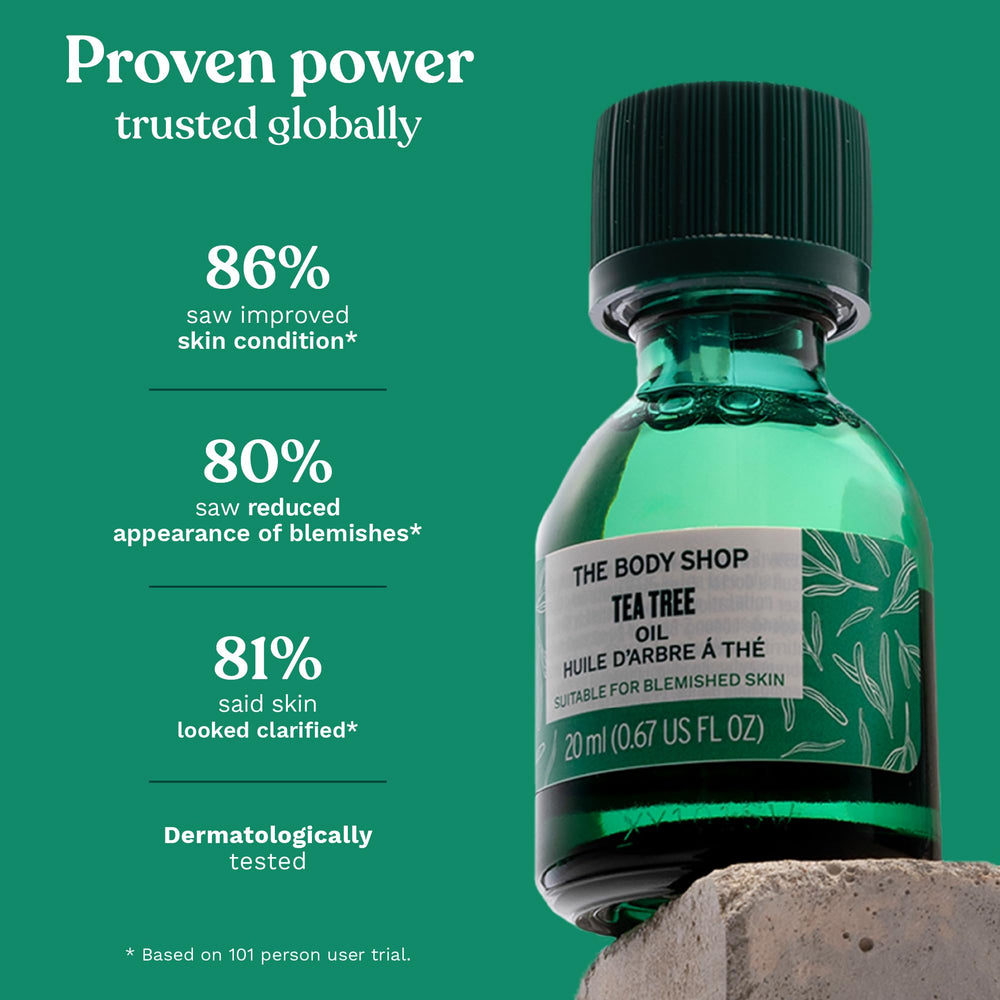 The Body Shop Tea Tree Oil: ingrediente vegano de comercio justo en Kenia.