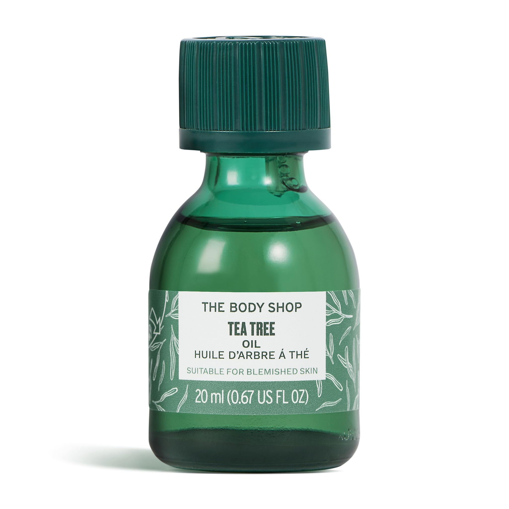 The Body Shop Tea Tree Oil, botella con gotero para purificar la piel grasa