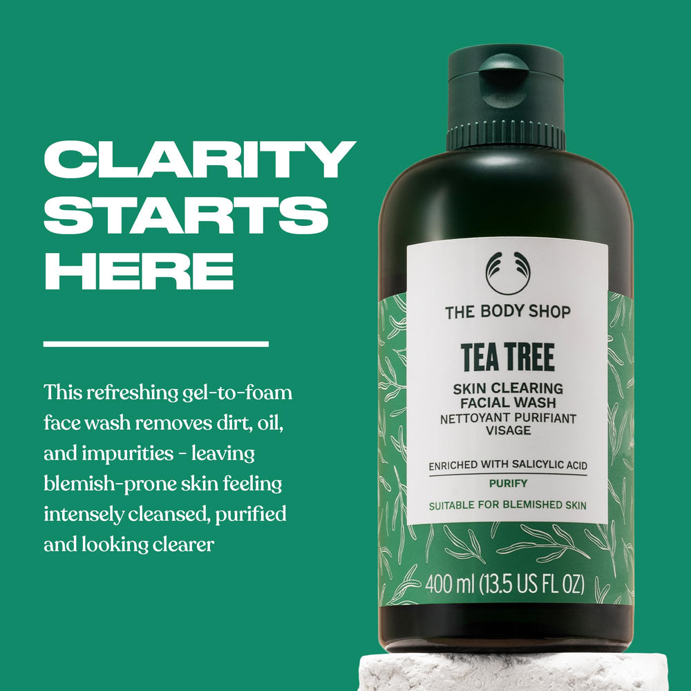 Espuma refrescante del Tea Tree Wash de The Body Shop.