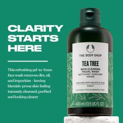Espuma refrescante del Tea Tree Wash de The Body Shop.