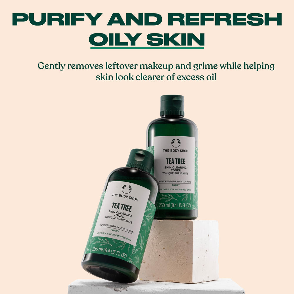 The Body Shop Tea Tree Toner: aplicación suave que purifica sin resecar.