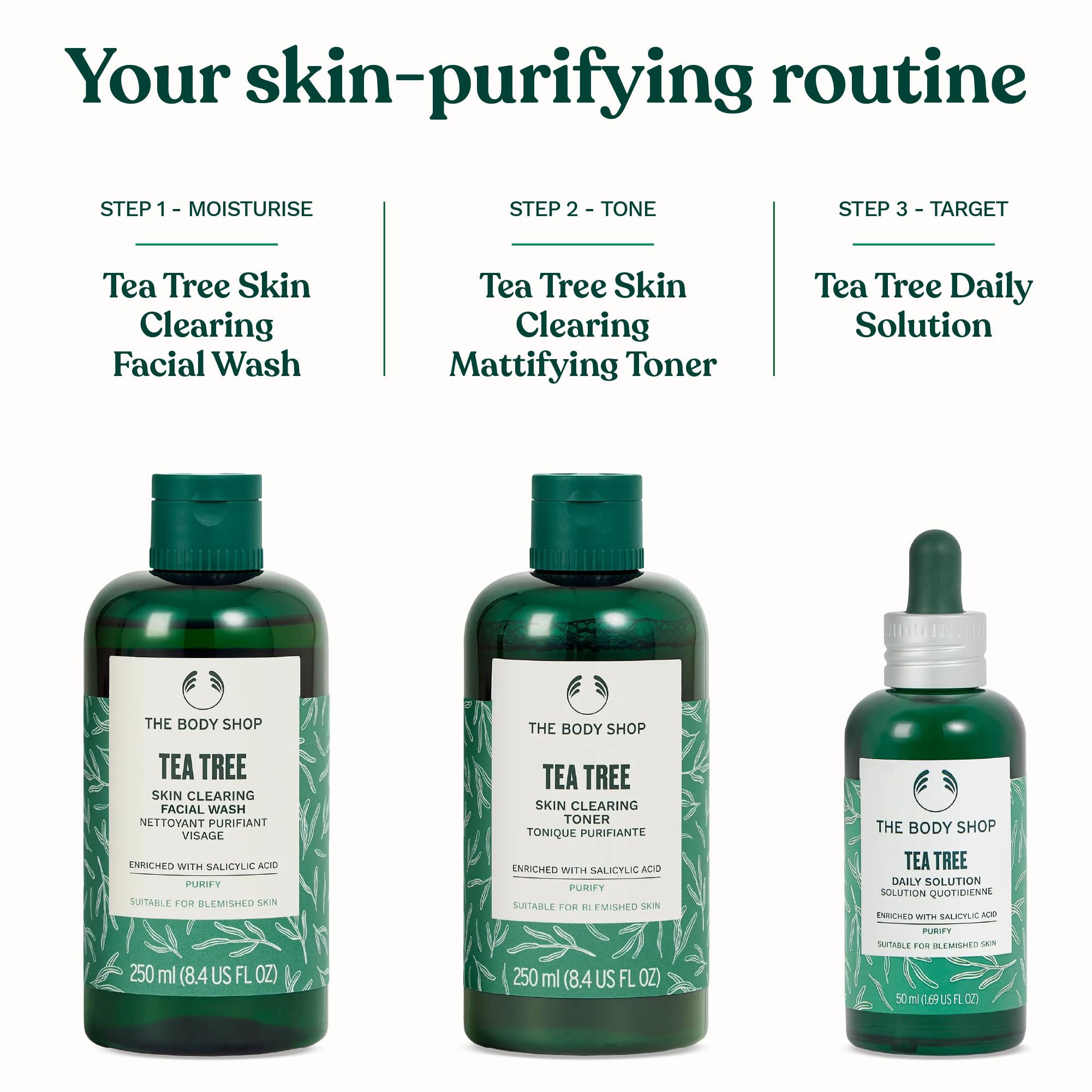 The Body Shop Tea Tree Toner: toner purificante para piel propensa a imperfecciones.