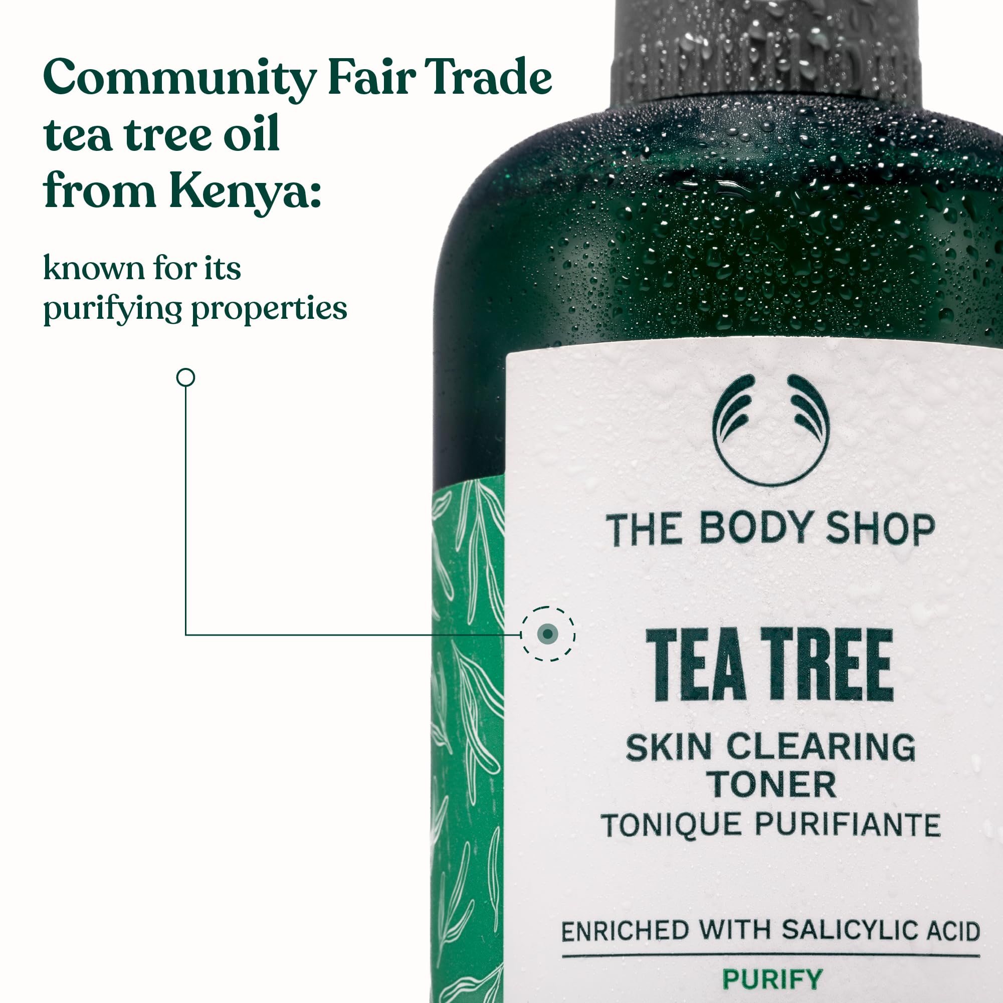 The Body Shop Tea Tree Toner: fórmula vegana que cuida la piel y controla el brillo.