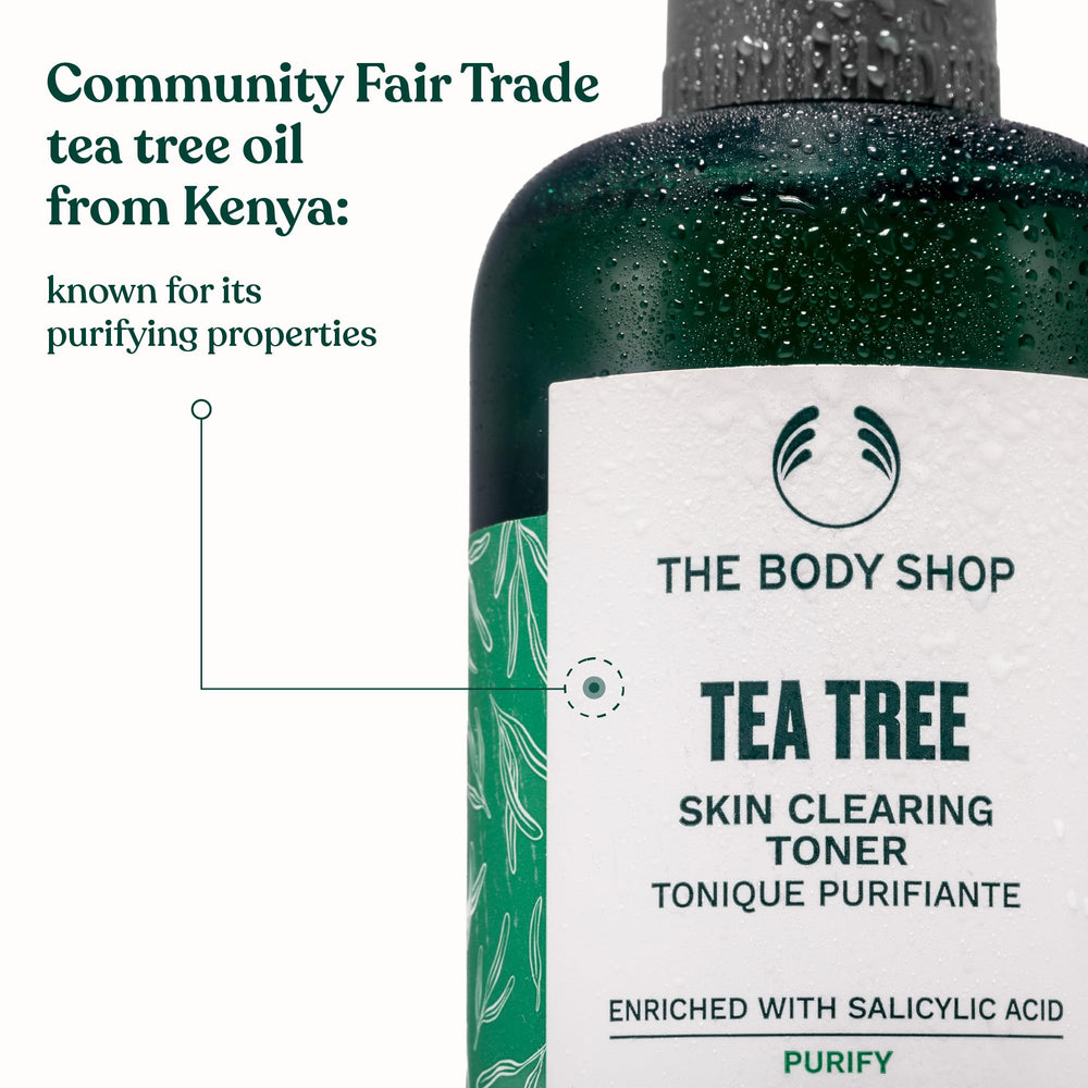 The Body Shop Tea Tree Toner: fórmula vegana que cuida la piel y controla el brillo.