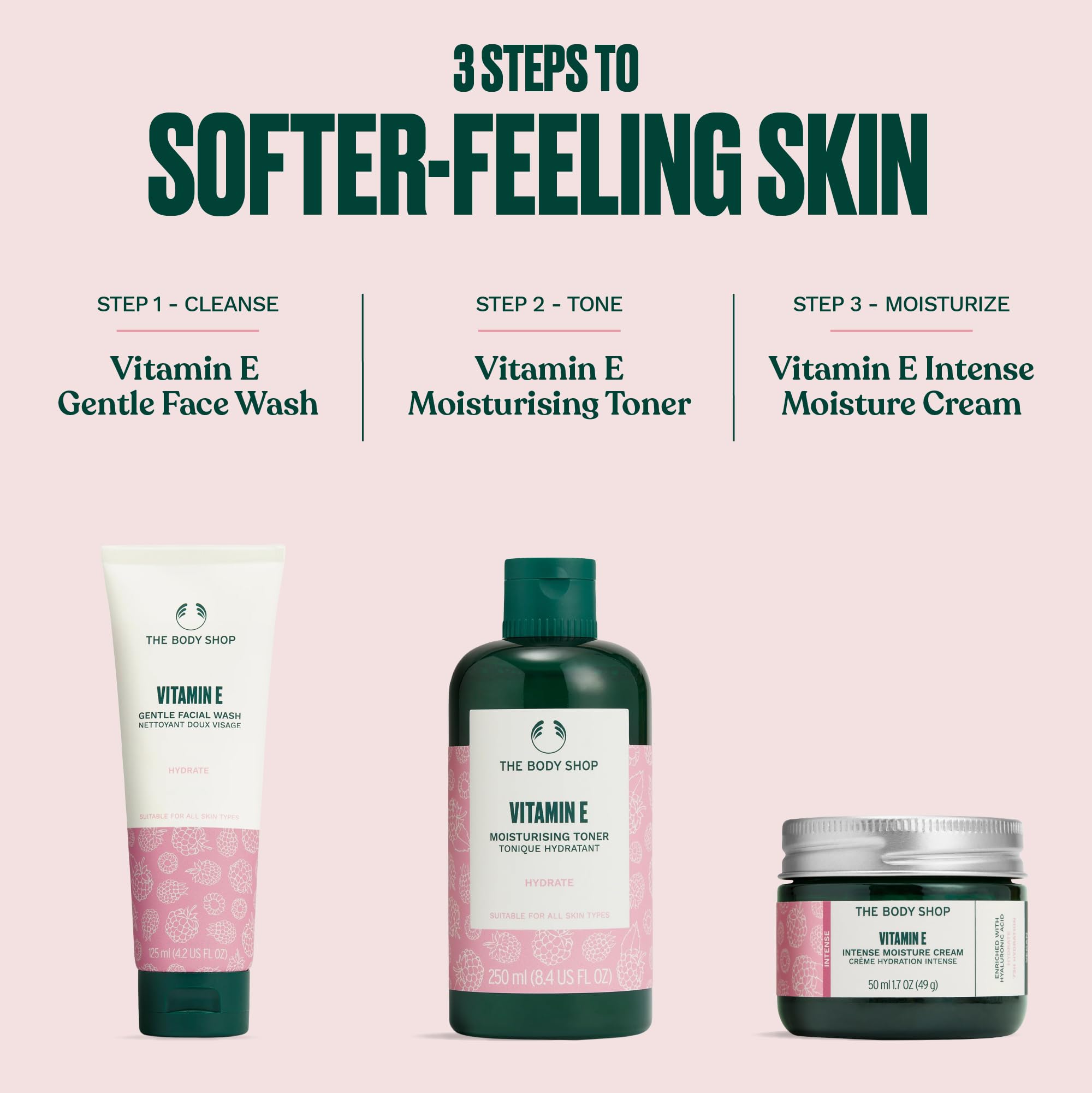 The Body Shop Vitamin E Intense Moisturizer on shelf evokes daily ritual.