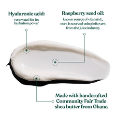 The Body Shop Vitamin E Intense Moisturizer ingredients shot highlighting hydration boosters.