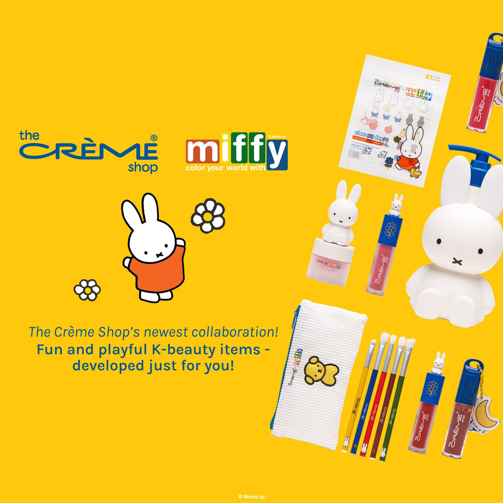The Crème Shop Miffy bálsamo labial tamaño portátil para retoques diarios.