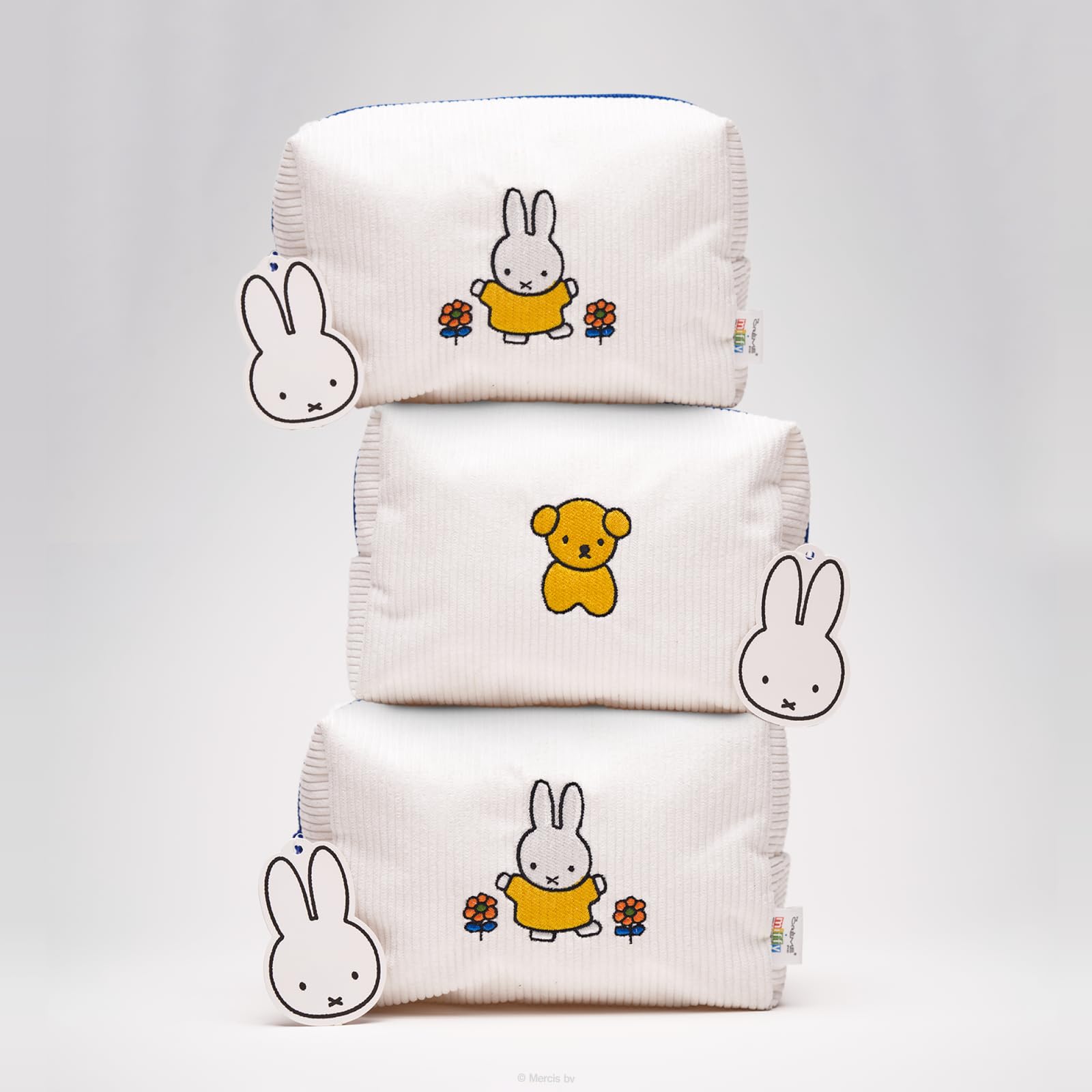 The Crème Shop Miffy interior layout showing compartments for essentials.