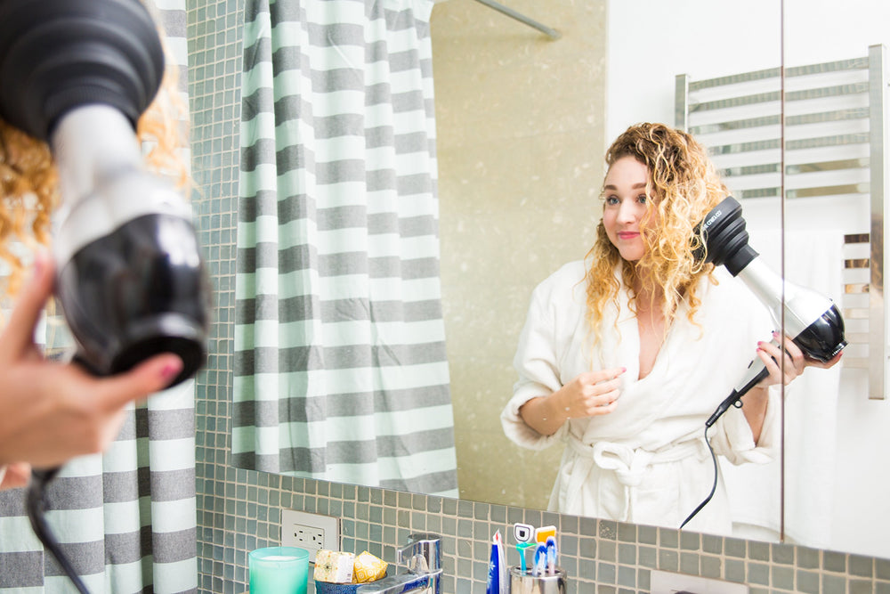 The Curly Co diffuser delivers salon-quality results anywhere.