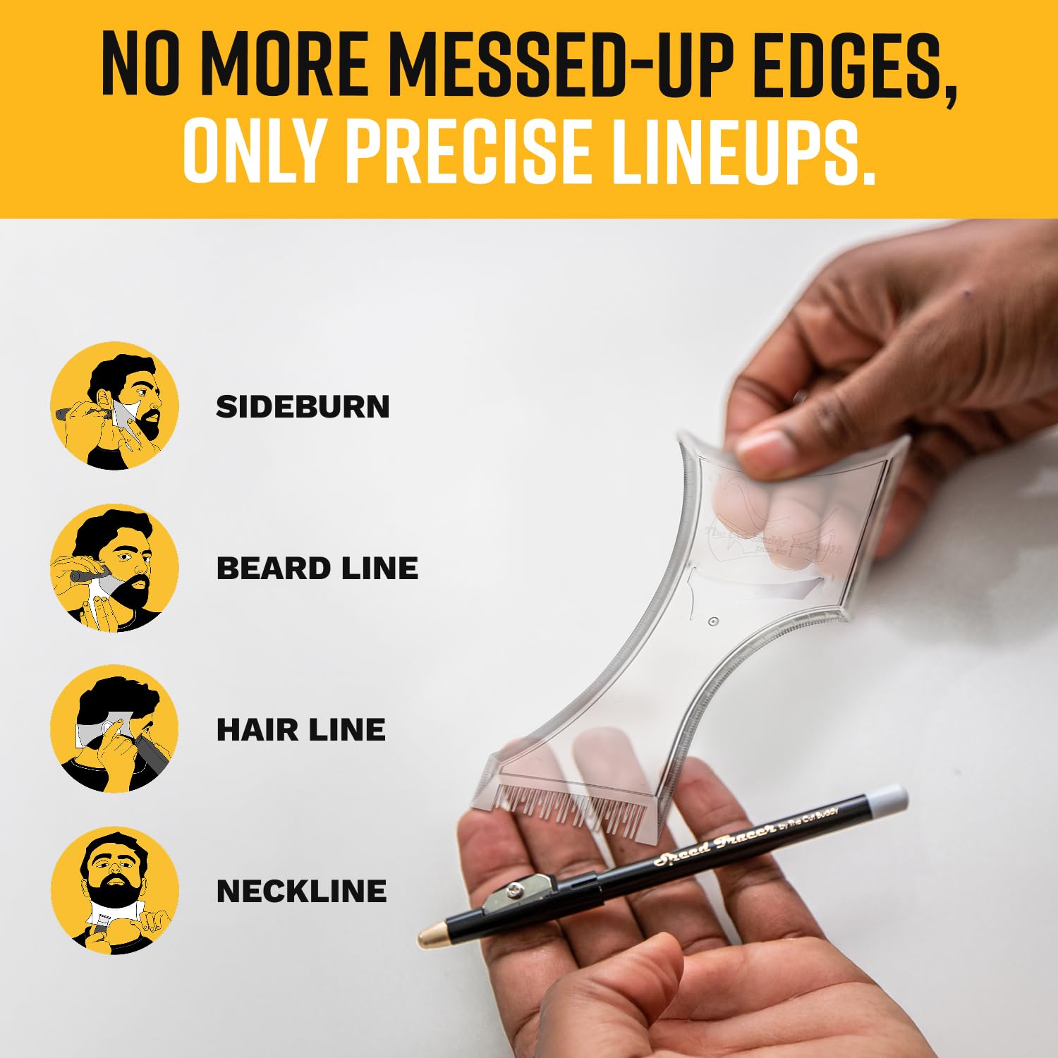 The Cut Buddy Plus built-in comb integrated for quick grooming during sessions