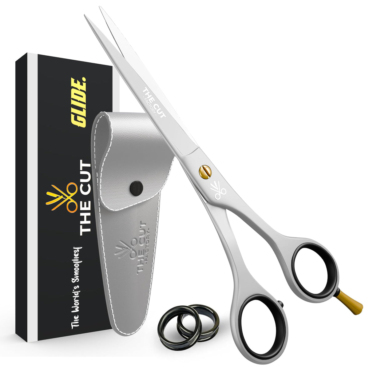 The Cut Factory 6.5-inch professional scissors close-up blade for precision cuts