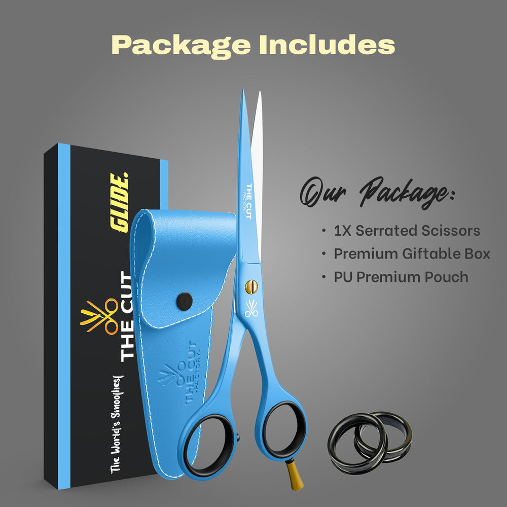 The Cut Factory durable barber scissors designed for long-term salon use.