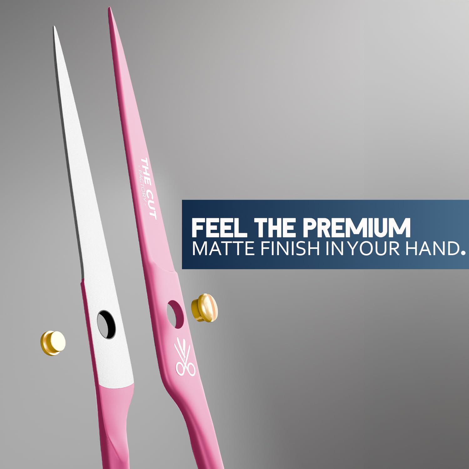 The Cut Factory high-carbon blade close-up highlights sharp, clean-cut performance.