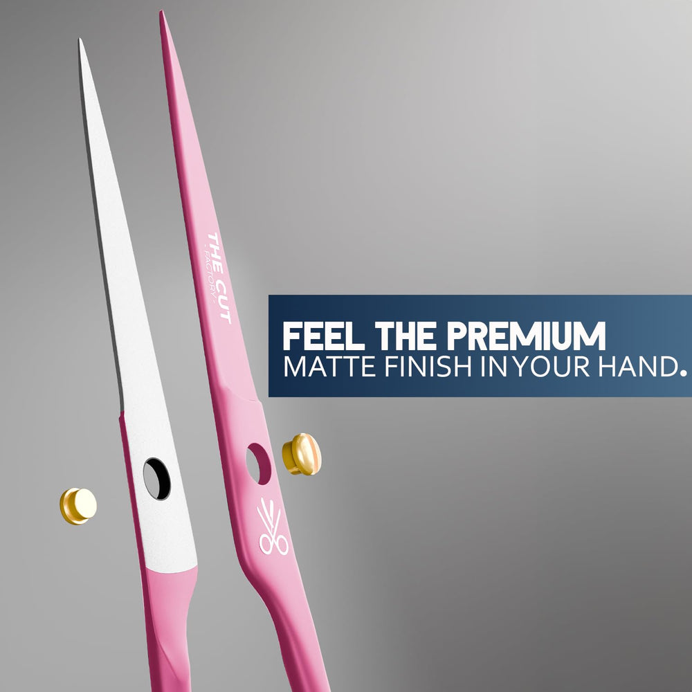 The Cut Factory high-carbon blade close-up highlights sharp, clean-cut performance.