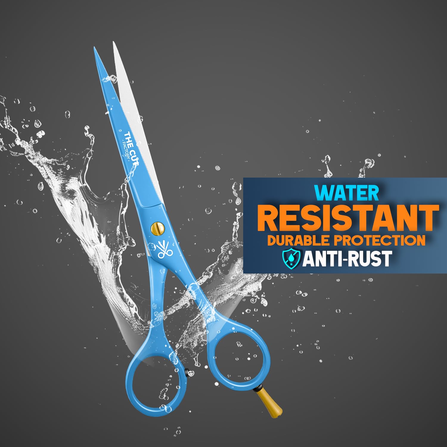 The Cut Factory premium stainless steel blade close-up highlights durability and sharpness.
