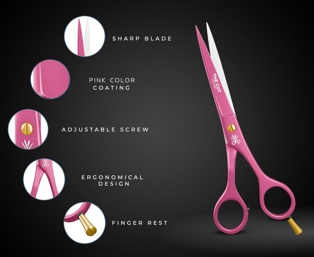 The Cut Factory salon and home use setup demonstrates versatile styling options.