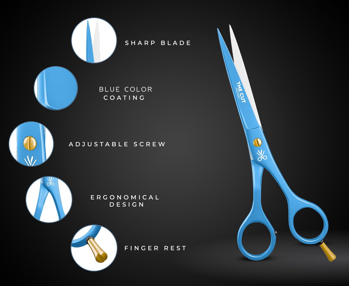 The Cut Factory sharp blades deliver clean and even cuts every time.