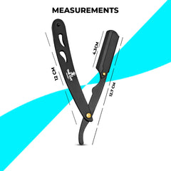 The Cut Factory straight razor ergonomic handle delivers comfortable control for detailing