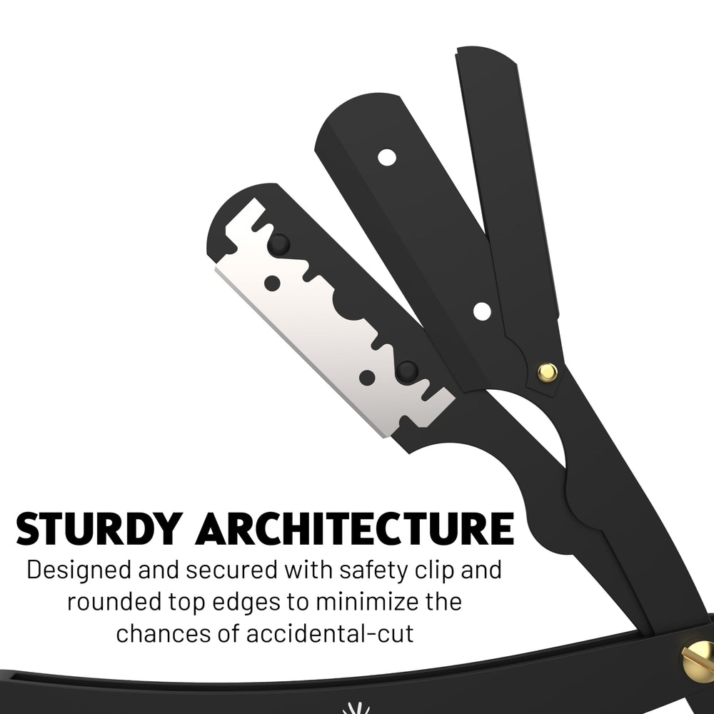 The Cut Factory straight razor pack of 20 blades ensures fresh sharpness before every shave