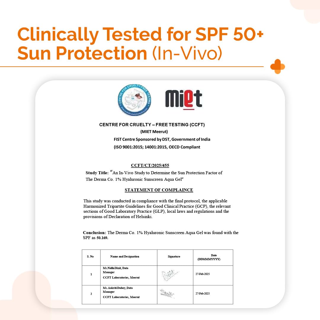 Protección UVA/UVB del The Derma Co, cubre exposición solar diaria.