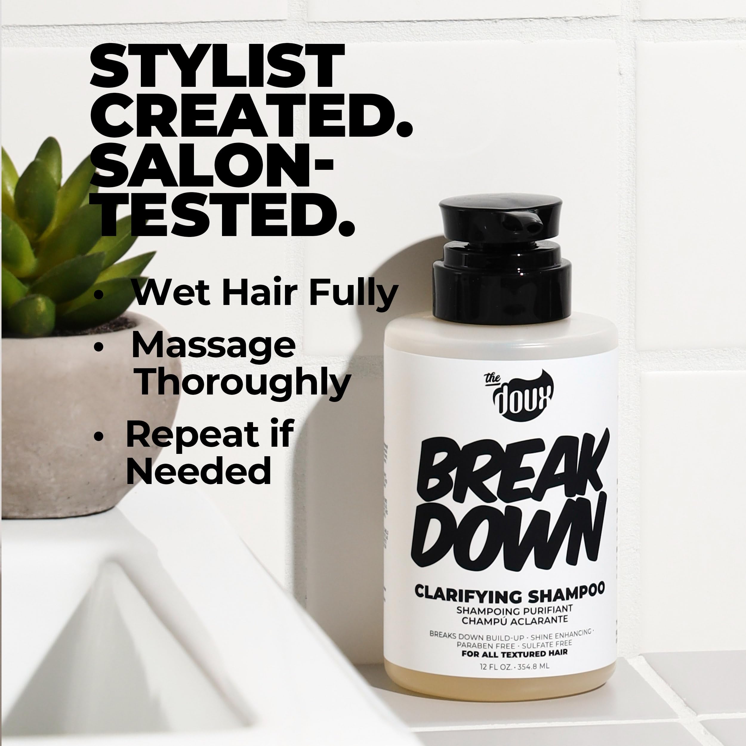The Doux BREAKDOWN: brillo natural que realza cada rizo tras el lavado.