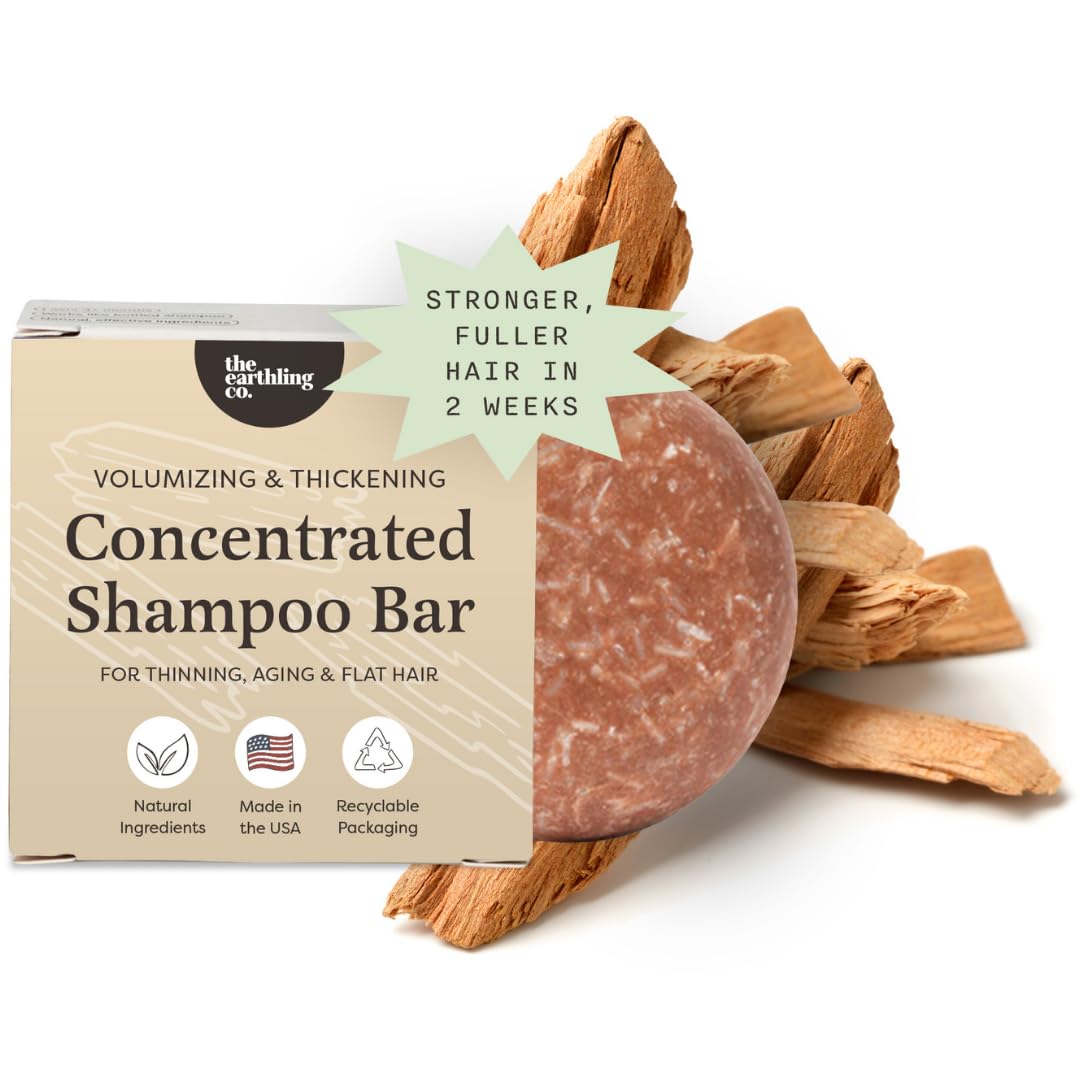 The Earthling Co. barra champú voluminizante cabello: limpieza suave y volumen