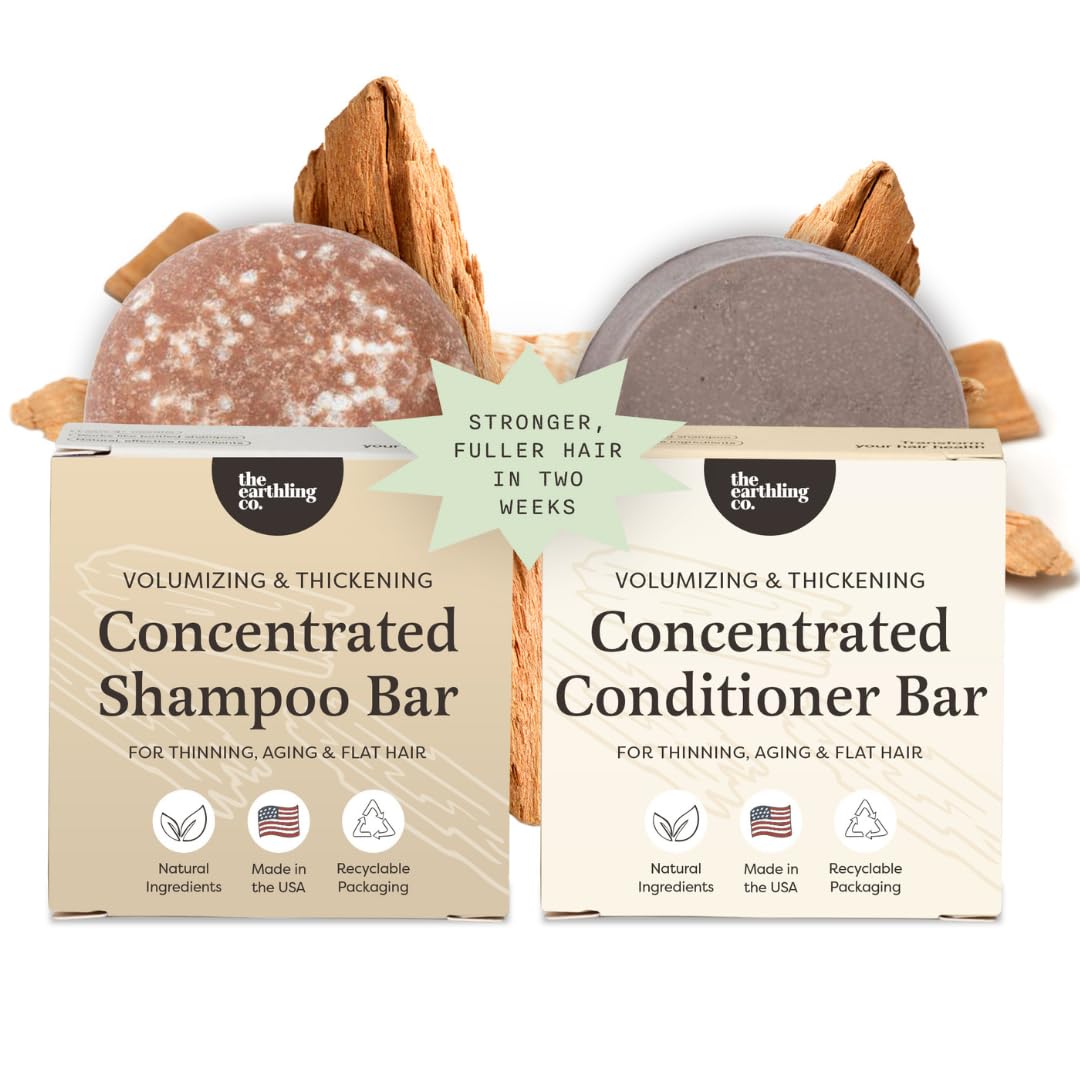 The Earthling Co volumizing shampoo bar lathers richly for fuller-looking hair