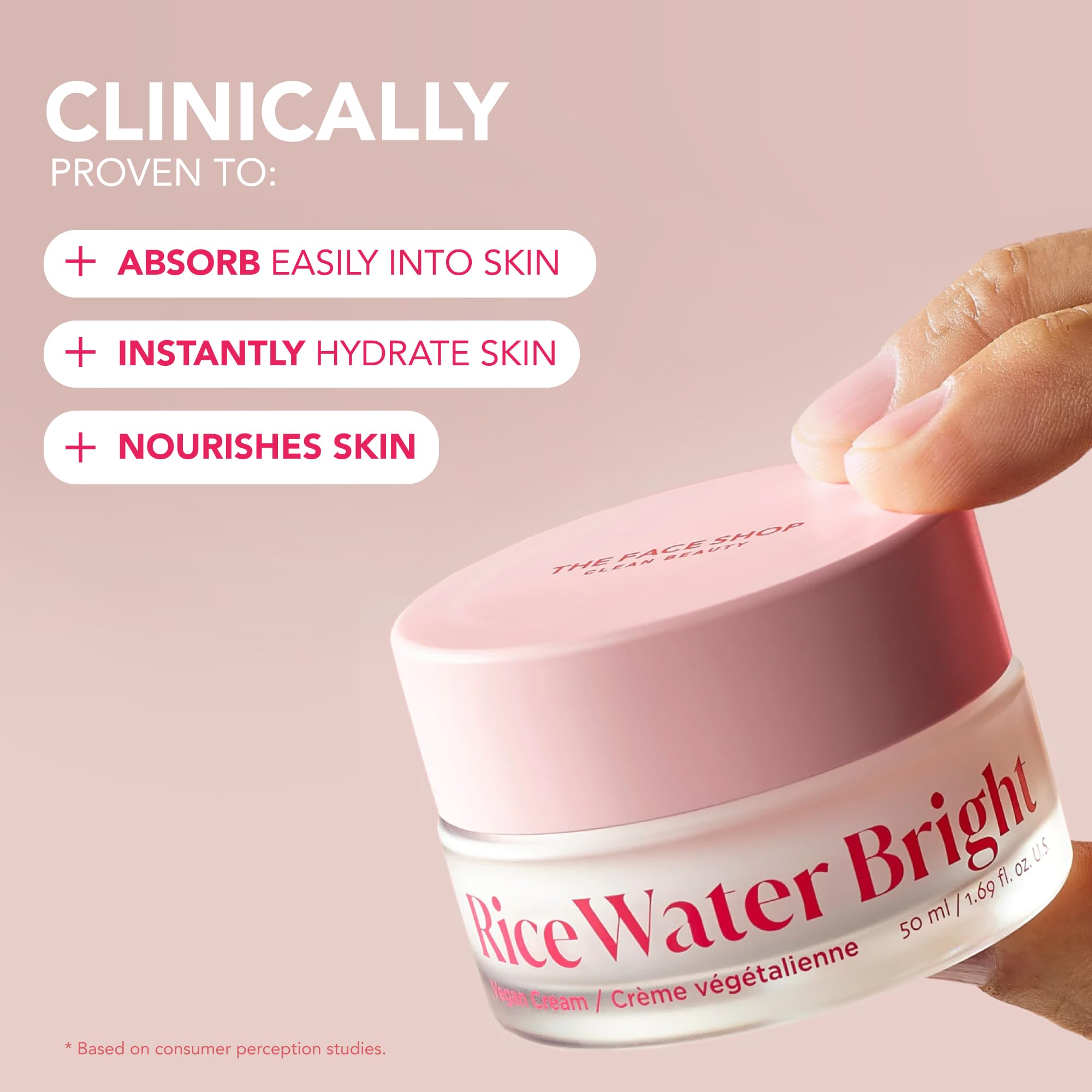 The Face Shop ceramidas Rice Water Bright para nutrición de la barrera cutánea.