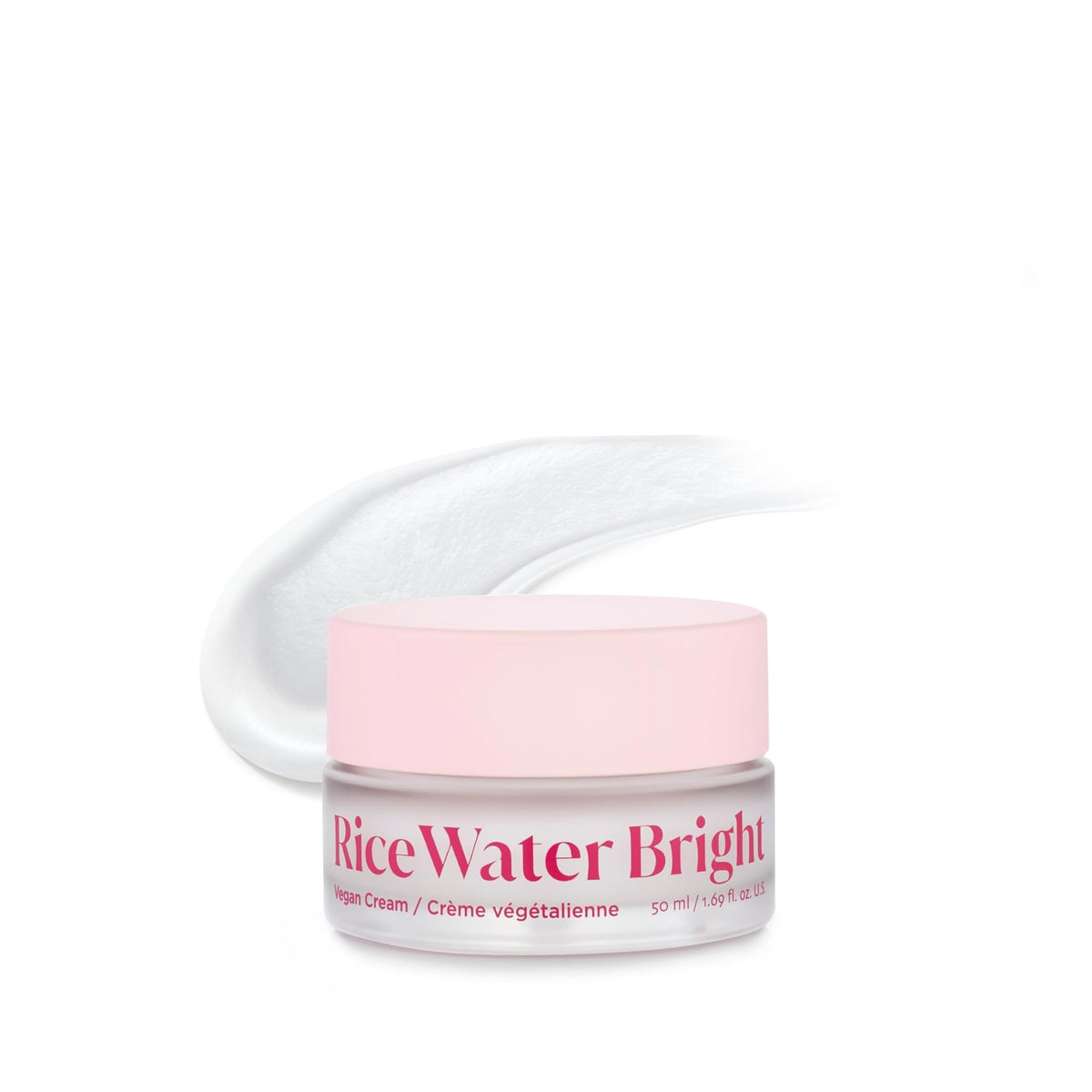 The Face Shop Rice Water Bright crema vegana, textura sedosa que hidrata al instante.