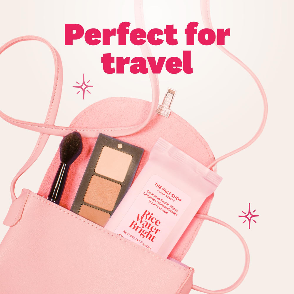 THE FACE SHOP GLAMZILLA Rice Water Bright, cuidado diario rápido para rostro limpio y fresco.