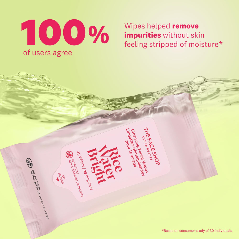 THE FACE SHOP GLAMZILLA Rice Water Bright, limpieza suave elimina impurezas sin resecar.