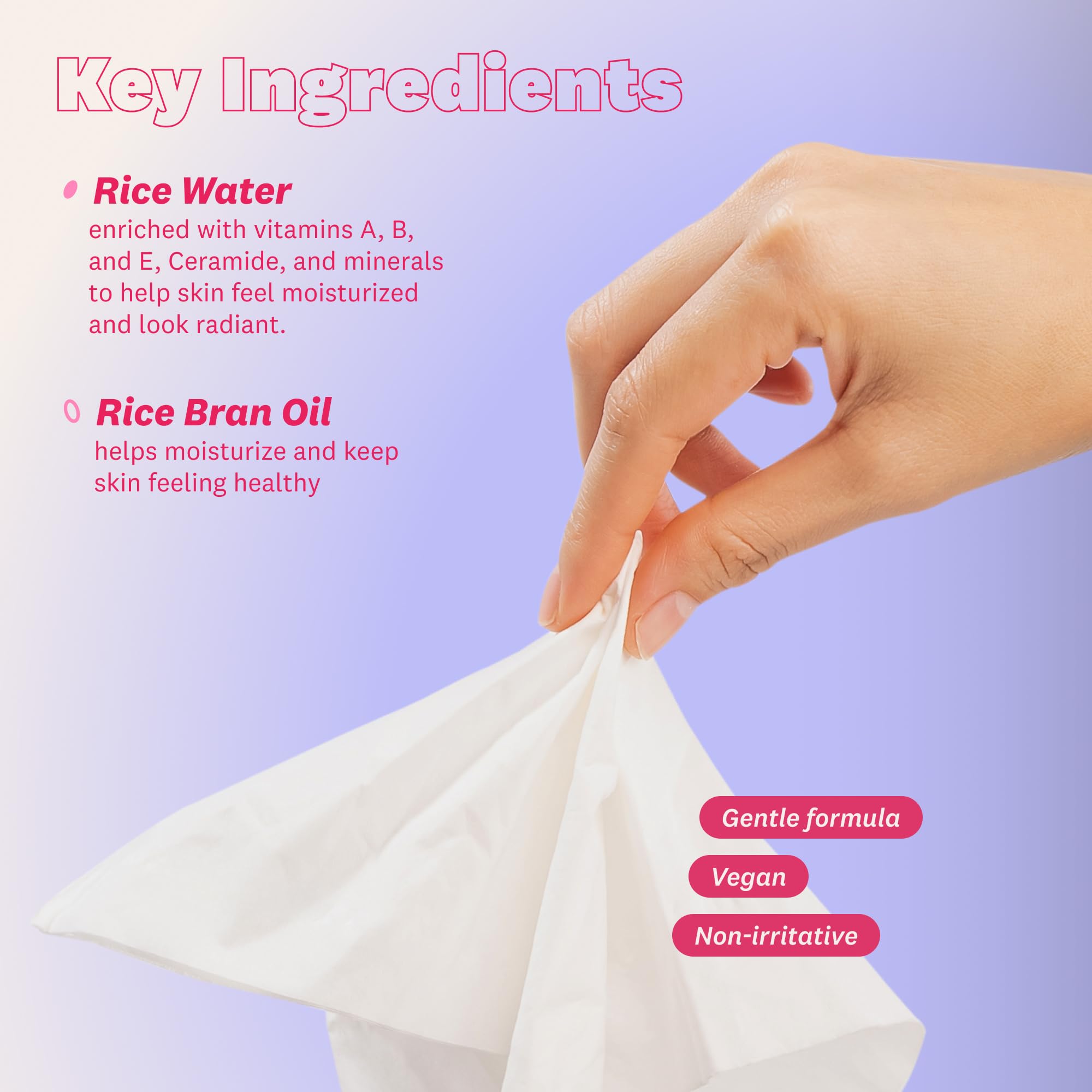 THE FACE SHOP GLAMZILLA Rice Water Bright, textura humectante se siente suave al tacto.