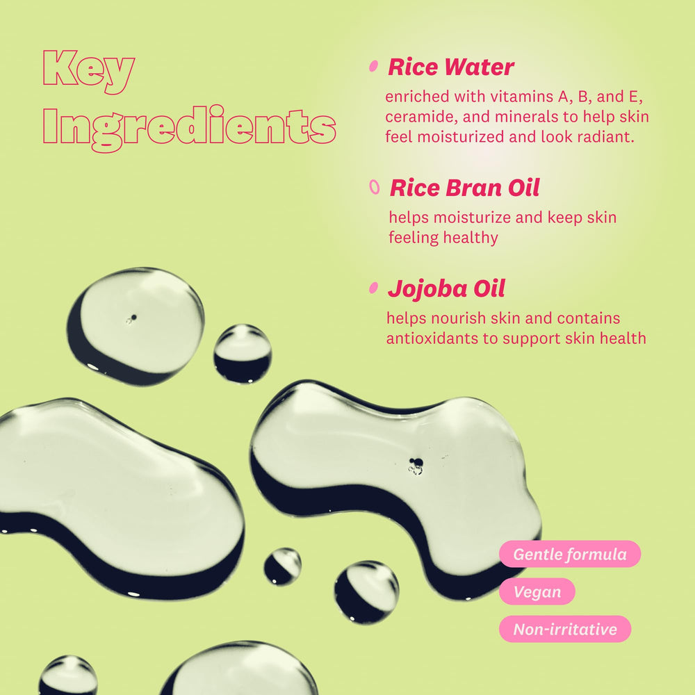 Limpieza profunda de poros con Rice Water Bright sin irritación ni residuos visibles.