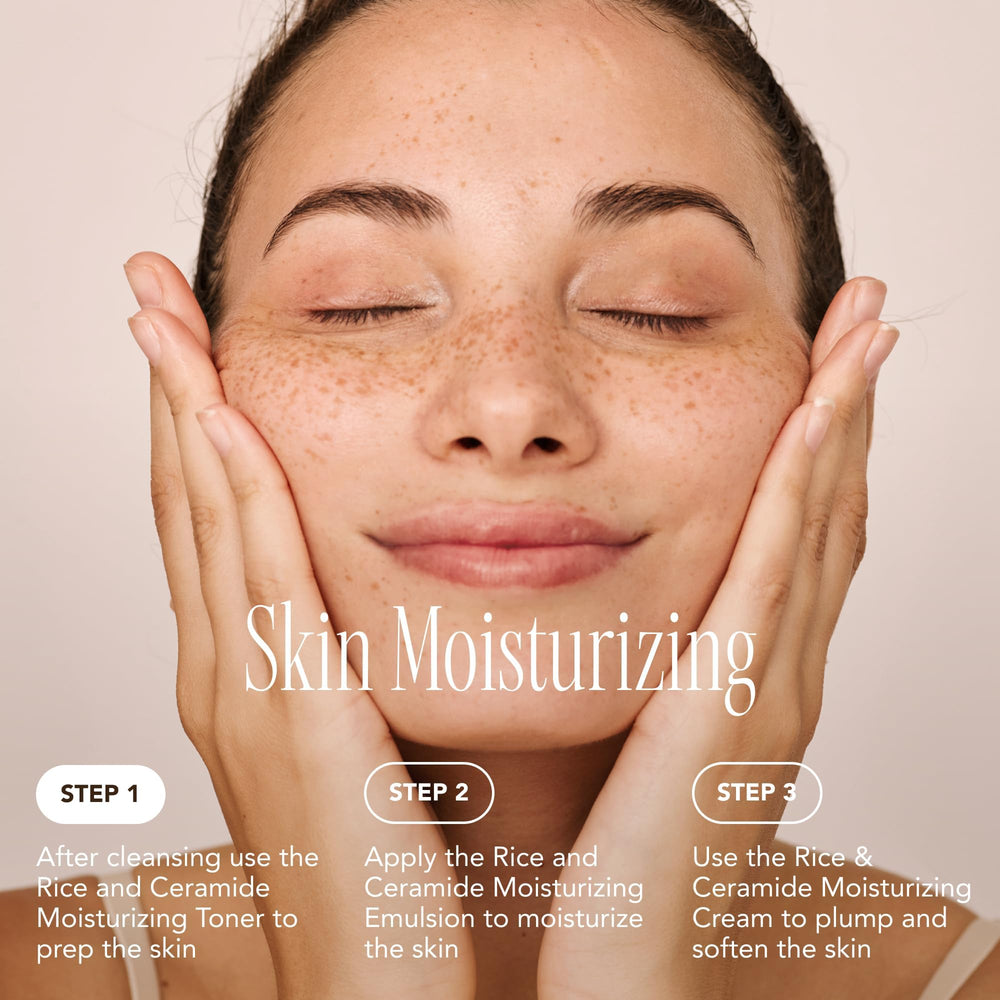The Face Shop Rice Ceramide Emulsion, fórmula ligera apta para piel sensible.
