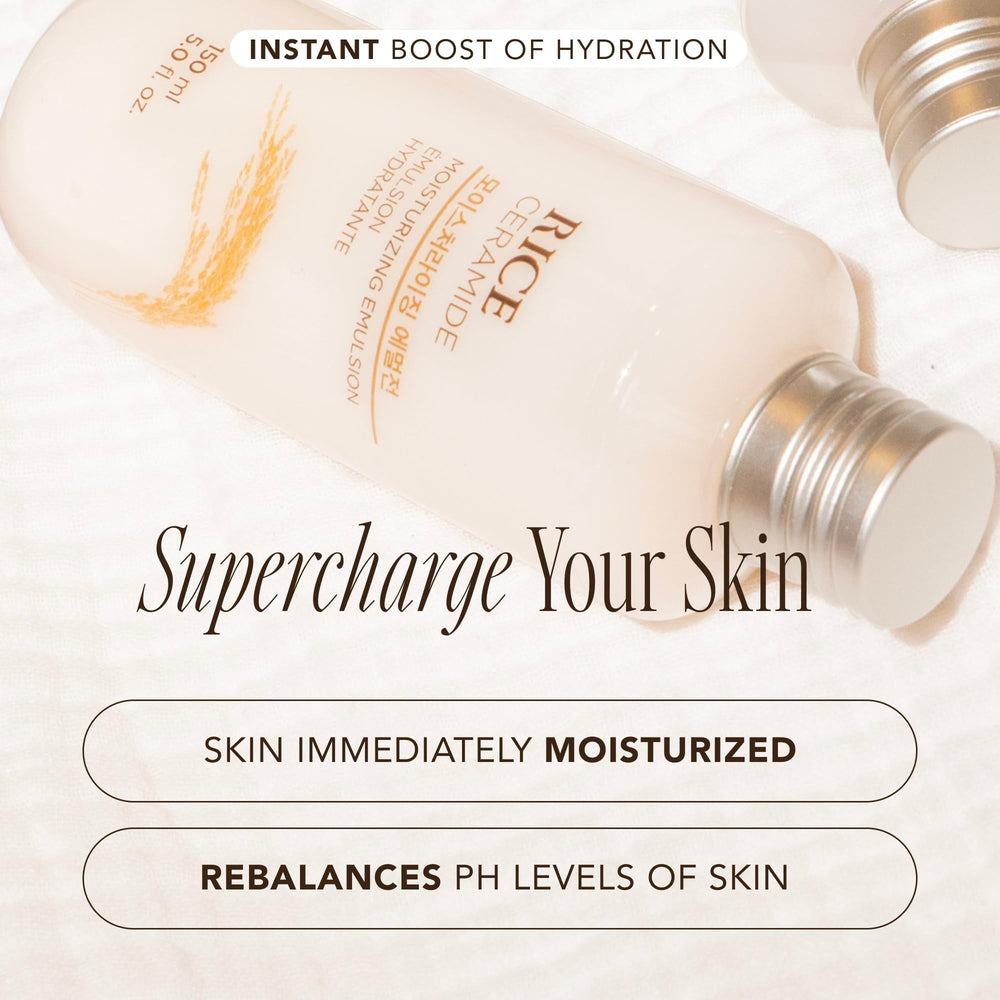 The Face Shop Rice Ceramide Emulsion, tecnología nano mejora absorción de nutrientes.