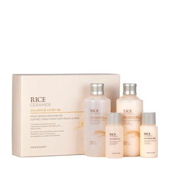 The Face Shop Rice Ceramide Toner bottle highlighting hydrating formula for balanced skin.