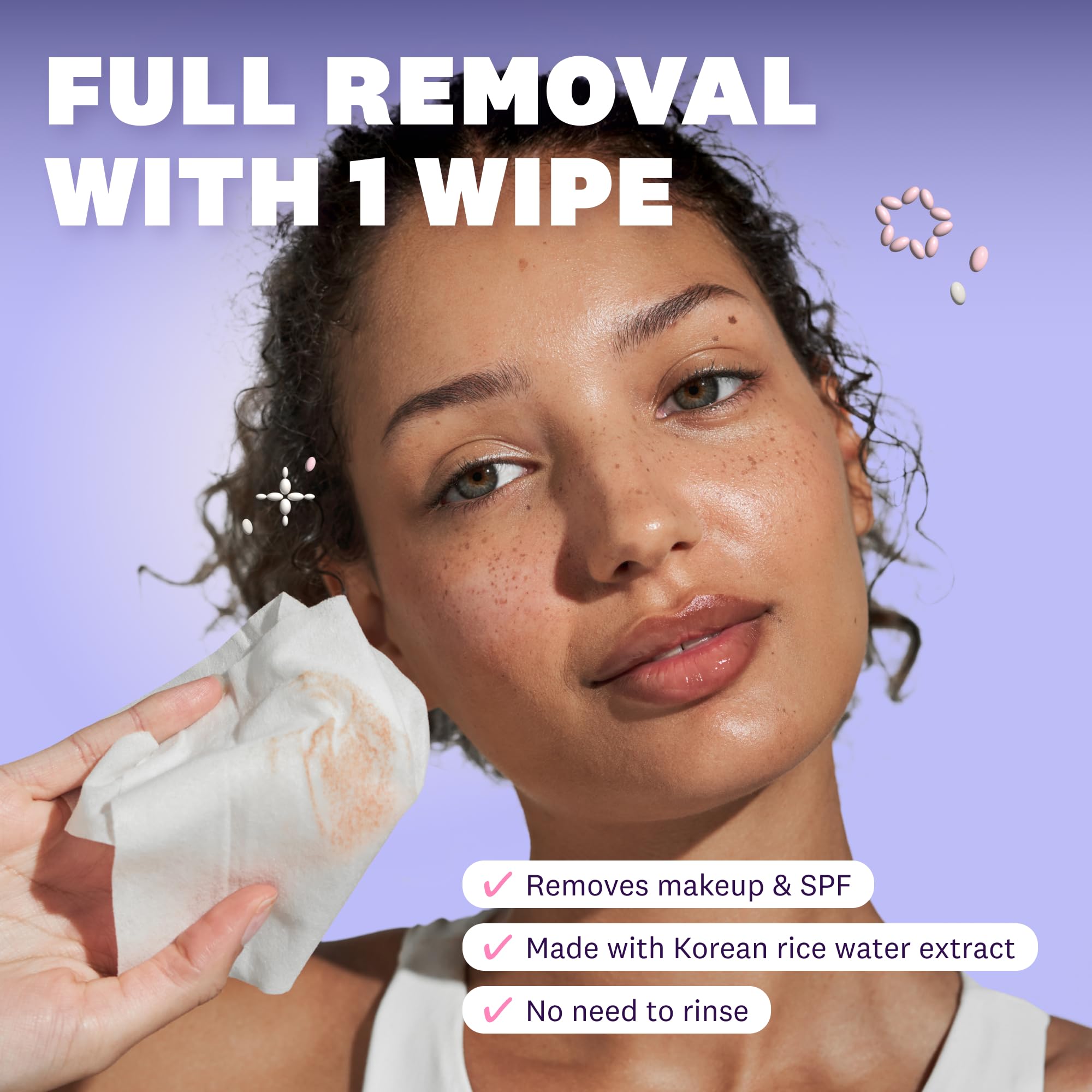 The Face Shop Rice Water Bright wipes with cleansing milk infusion for smooth cleansing