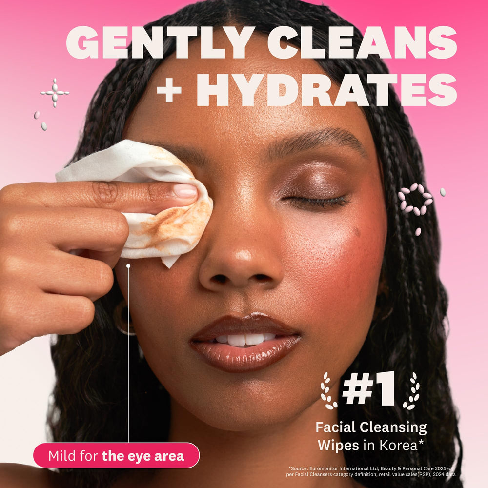 The Face Shop Rice Water Bright wipes compact pack view, ideal for quick refresh