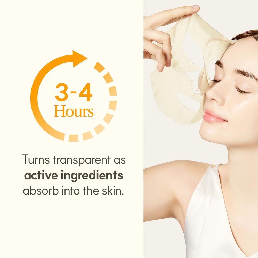 The Face Shop Vita-Toning vegan collagen mask firms skin elasticity and smooths fine lines.