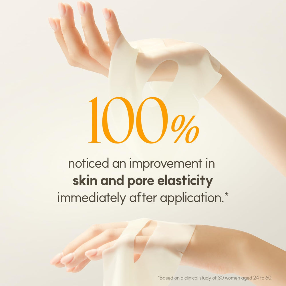 The Face Shop Vita-Toning vegan collagen mask glutathione brighten for a more uniform skin tone.