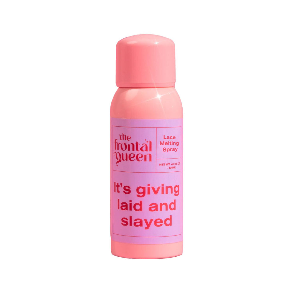The Frontal Queen Lace Melting Spray delivers a flawless hairline without ashiness.