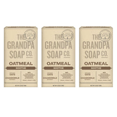 The Grandpa Soap Company barra de avena, exfoliante suave para la piel