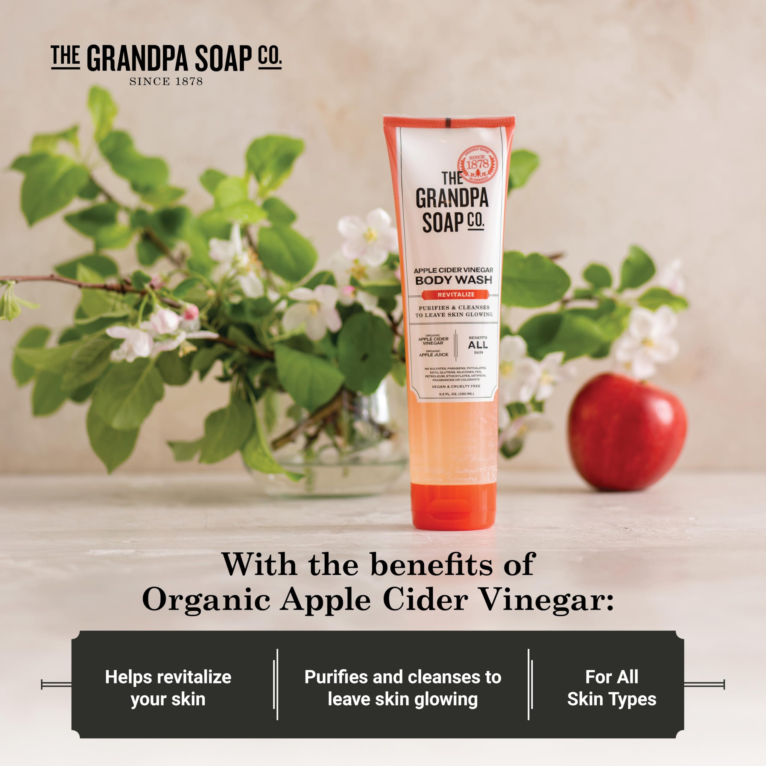 The Grandpa Soap Company: piel suave y luminosa tras la ducha.