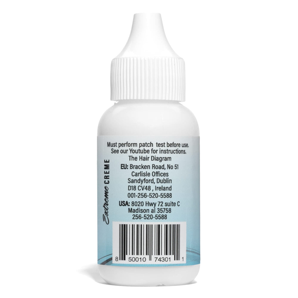 The Hair Diagram Bold Hold Extreme Creme tube application on skin for lace fronts.