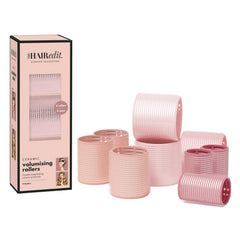 The Hair Edit ceramic core rollers 9-pack hero image showing salon-grade volume.