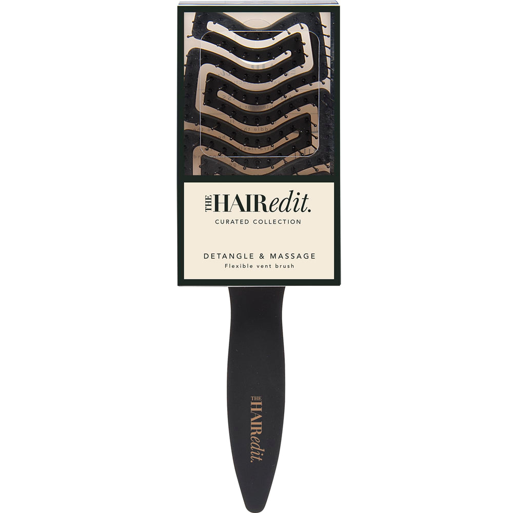 The Hair Edit detangle brush works well on all hair types including thick curls.