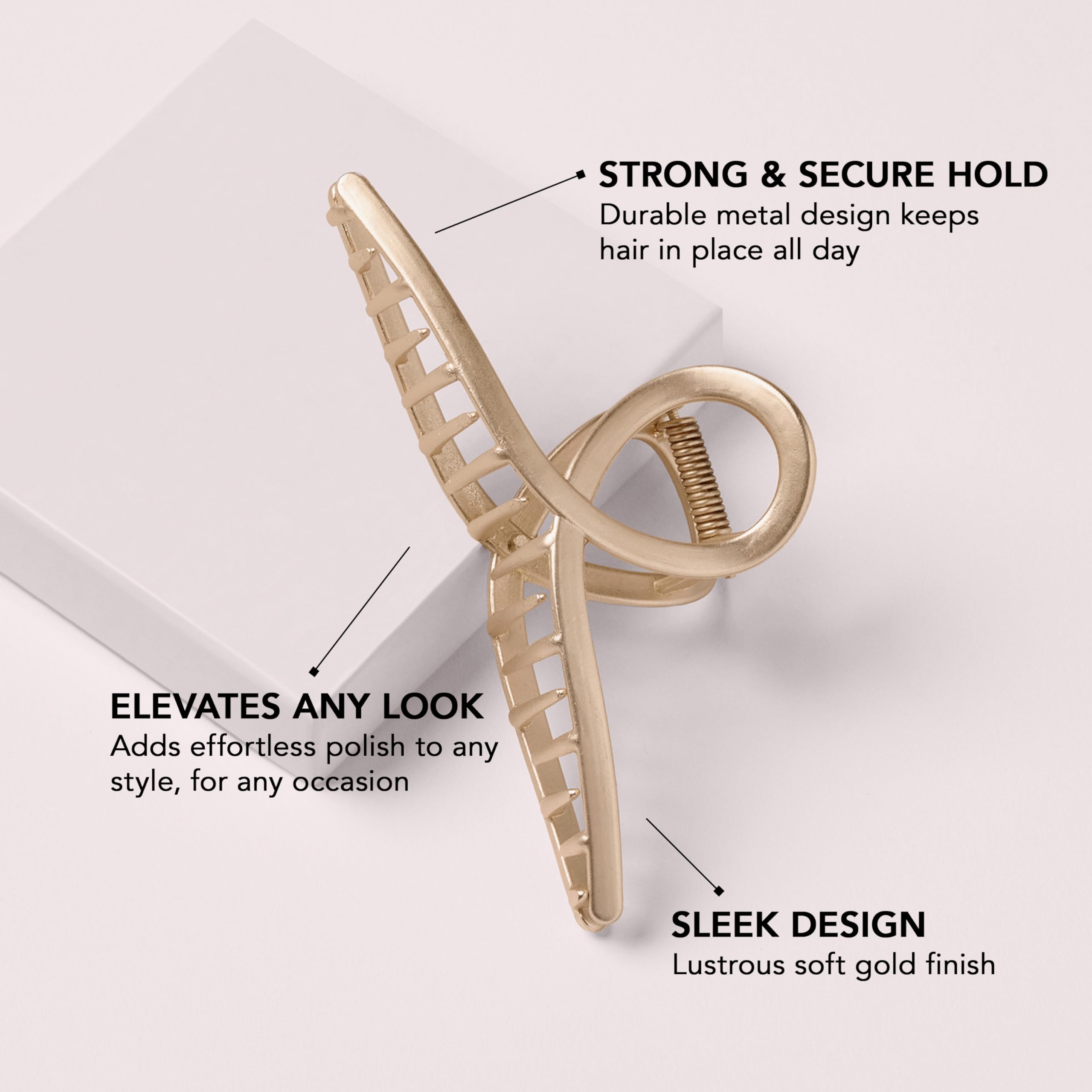 The Hair Edit Giro Francés, clip de alta sujeción, ideal para recogidos discretos.