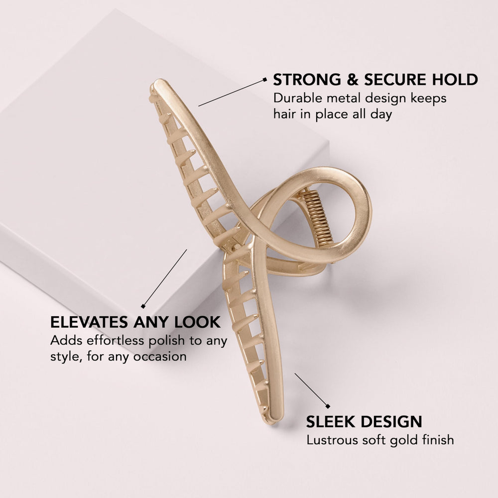 The Hair Edit Giro Francés, clip de alta sujeción, ideal para recogidos discretos.