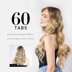 The Hair Shop Smart Tabs bonding duration supports 4-6 weeks wear